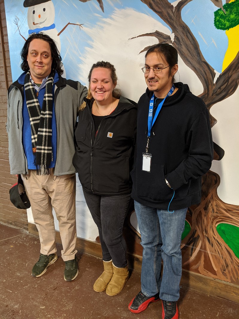 As a peer recovery center, the Mental Health Association in Chautauqua County offers support groups and individual coaching for participants. It also offers fieldwork experience for people preparing for careers in the helping professions. Pictured are those in training who were recognized at February’s Recovery Luncheon (from left): Joe Stravato, Cortney Vahl, and Jesse John. Not present for the picture was Kristie Piazza.