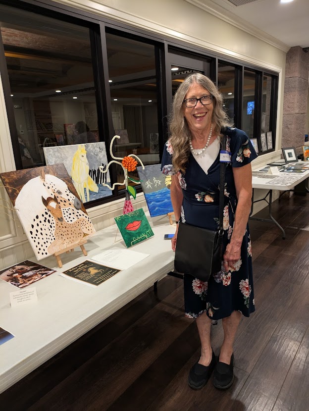 Melita Lyon is one of the artists whose work will be in the Mental Health Association in Chautauqua County’s 2025 Art in Recovery Exhibit Friday, October 17, 6–8 p.m. The event will be at Grace Lutheran Church, 601 Eagle Street in Dunkirk. Selections are by local artists who share how they celebrate their own creativity and recovery. 