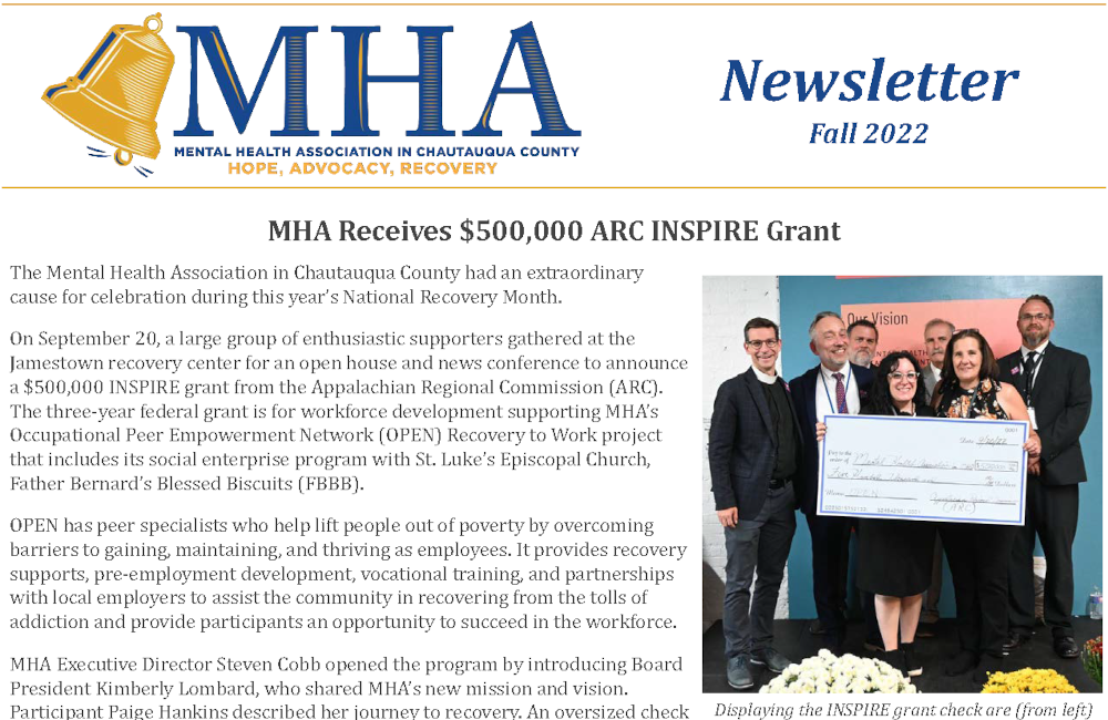 MHA Newsletter