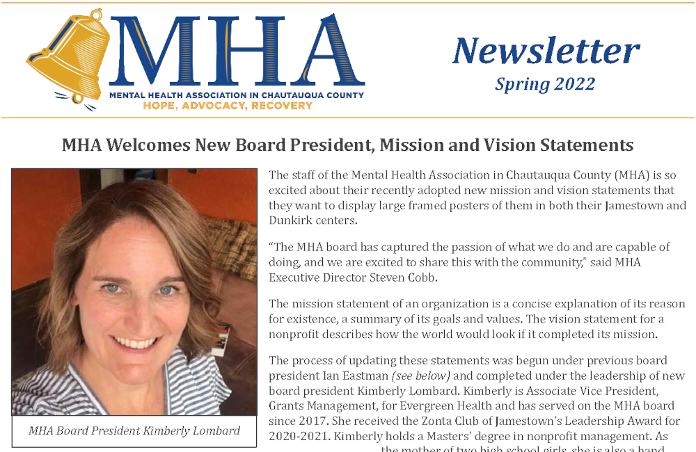 MHA Newsletter